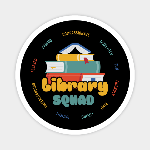 Library Worker Designs - Library Squad Magnet by Sky at night